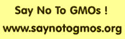 Say No To GMOs! sticker