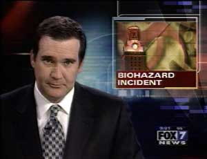 FOX news report about bird flu accident at University of Texas